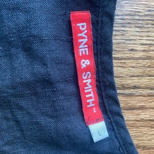 Black linen Pyne & Smith spaghetti strap dress